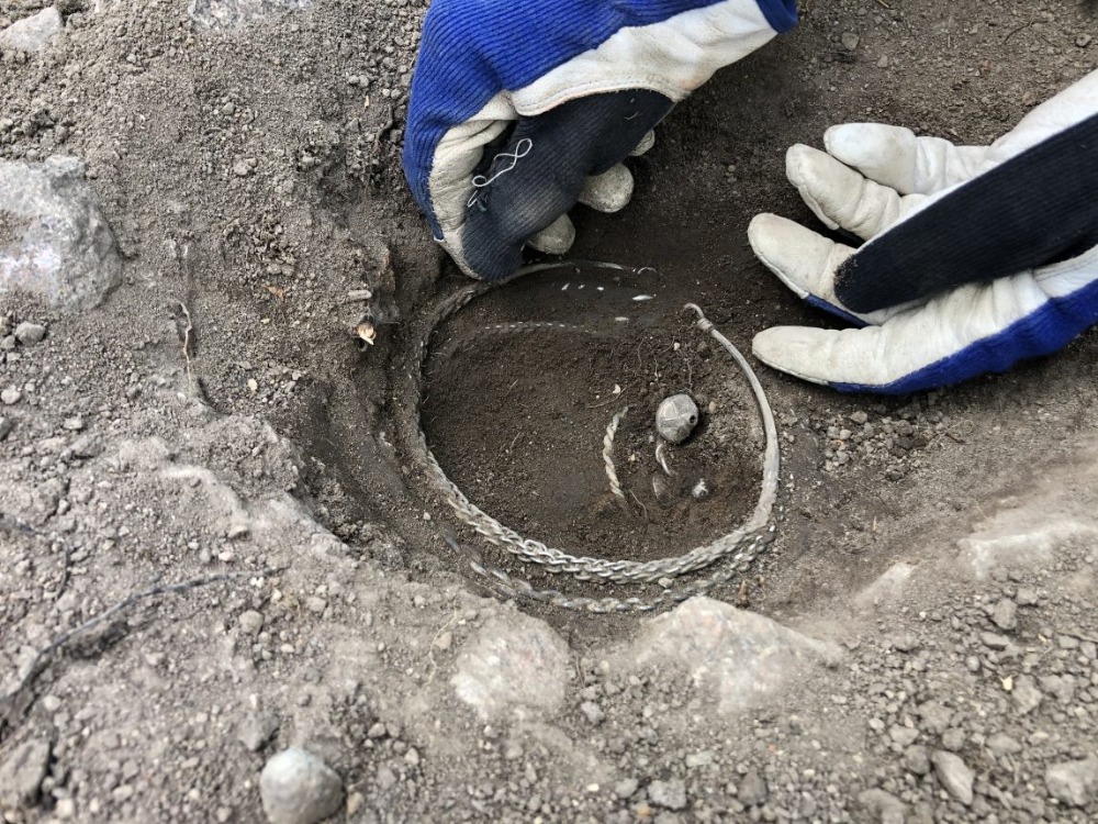 Archeologové za pomoci detektoru kovů objevili vzácný vikinský poklad